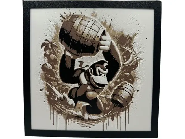 HueForge model: Donkey Kong by Canadian Gamer