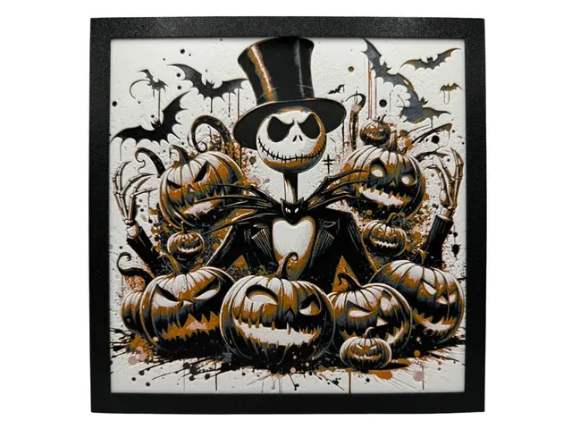HueForge model: Jack Skellington - Halloween Pumpkins by Canadian Gamer