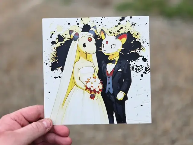 HueForge model: Graffiti Ampharos/Persian Wedding Hueforge by 3Ree Printing