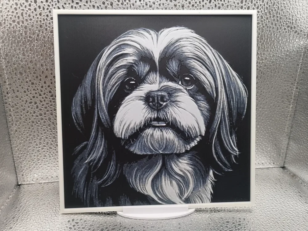 Lhasa Apso Hueforge by Borishotch Industries HueForge model: Lhasa Apso Hueforge by Borishotch Industries