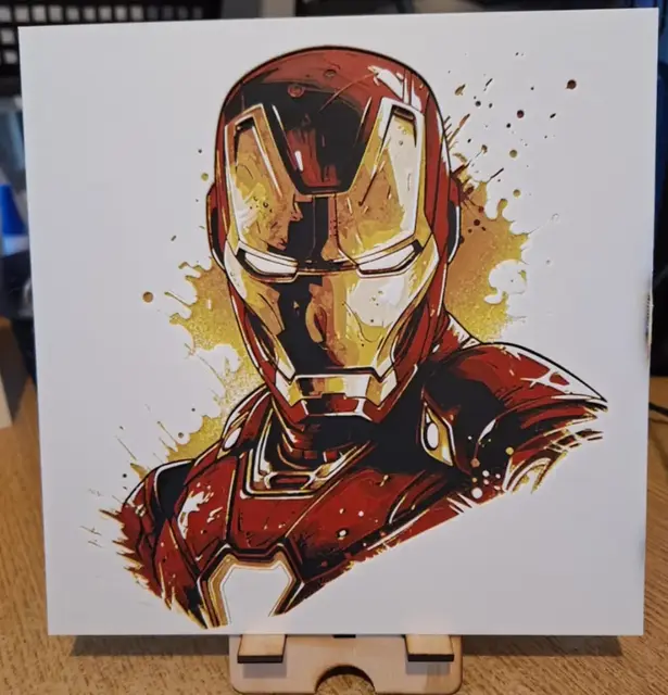 HueForge model: Iron Man 20cm x 20cm Hueforge 4 colours! by 3dGlow