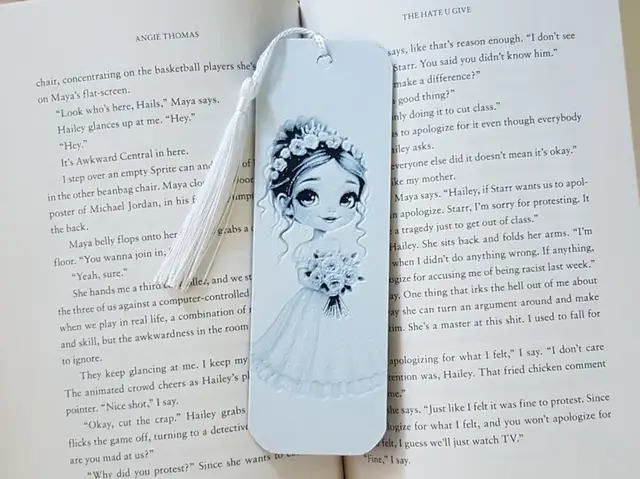 HueForge model: Flower Girl / Bride Bookmark Hueforge by Dame Jo