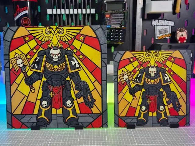 HueForge model: Obsidian Chaplain - Hueforge - 5 Colors by Montoya Maker