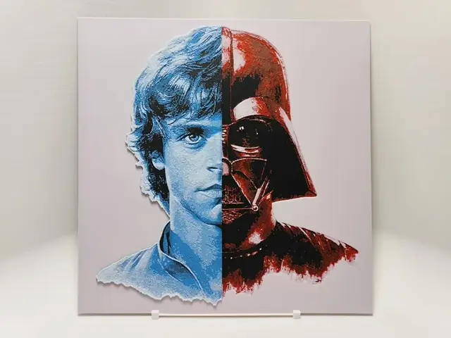 HueForge model: Luke and Vader by BeaN