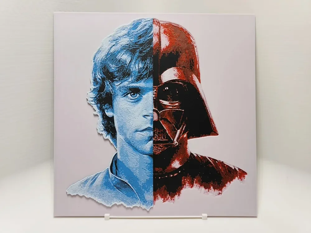Luke and Vader by BeaN HueForge model: Luke and Vader by BeaN