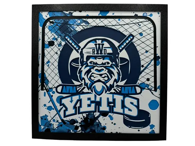 HueForge model: RWD Yetis - Youth Hockey by Canadian Gamer