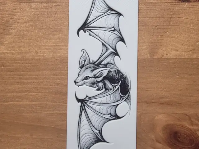 HueForge model: Bat Bookmark by Morganja