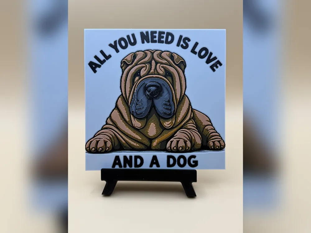 All You Need Is Love Shar Pei Print by Thadius HueForge model: All You Need Is Love Shar Pei Print by Thadius