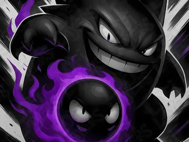 HueForge model: Gastly & Gengar Evolution Hueforge by LoFi Layers