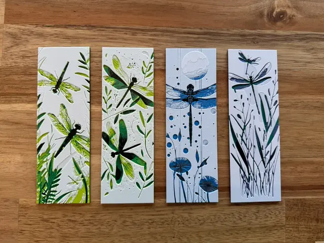 HueForge model: Dragonfly Bookmark Collection by Canadian Gamer