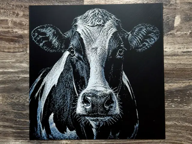HueForge model: Holstein Cow Wildlife Series by novy