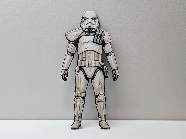 HueForge model: Sandtrooper Star Wars Cutout by LED
