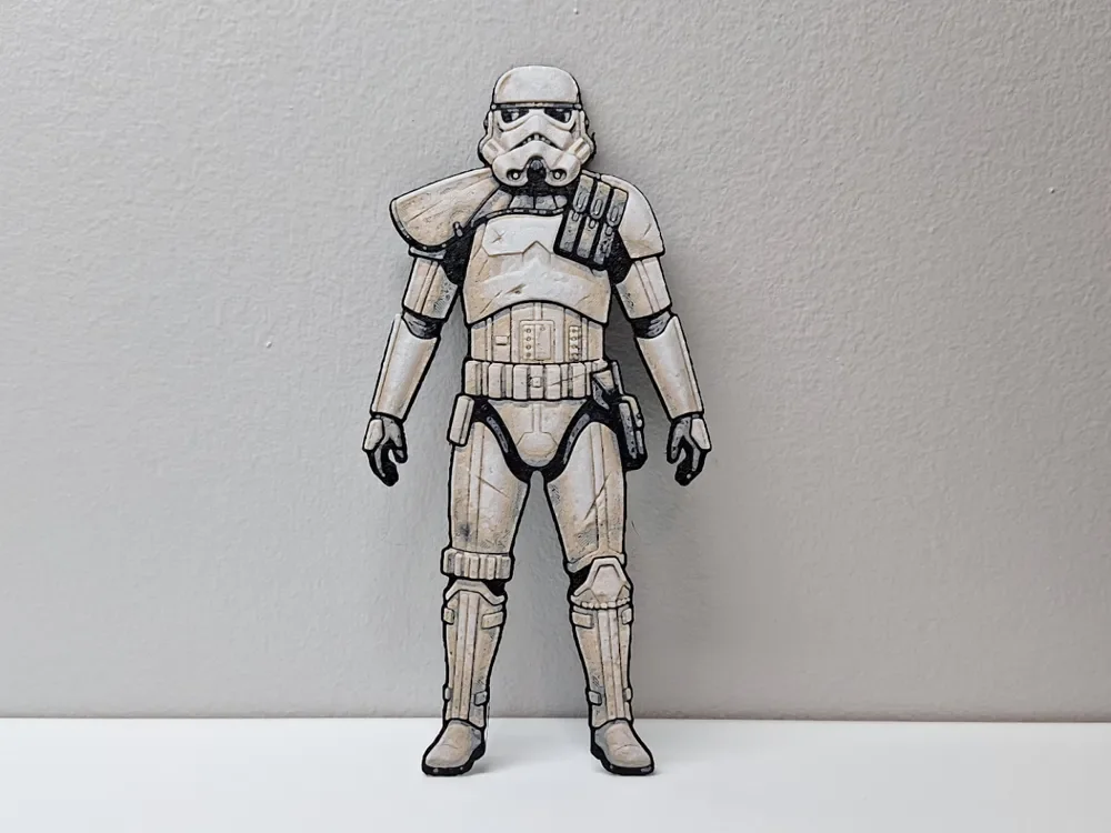 Sandtrooper Star Wars Cutout by LED HueForge model: Sandtrooper Star Wars Cutout by LED