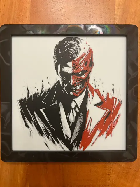 HueForge model: Two Face by JustBe 3D Printing
