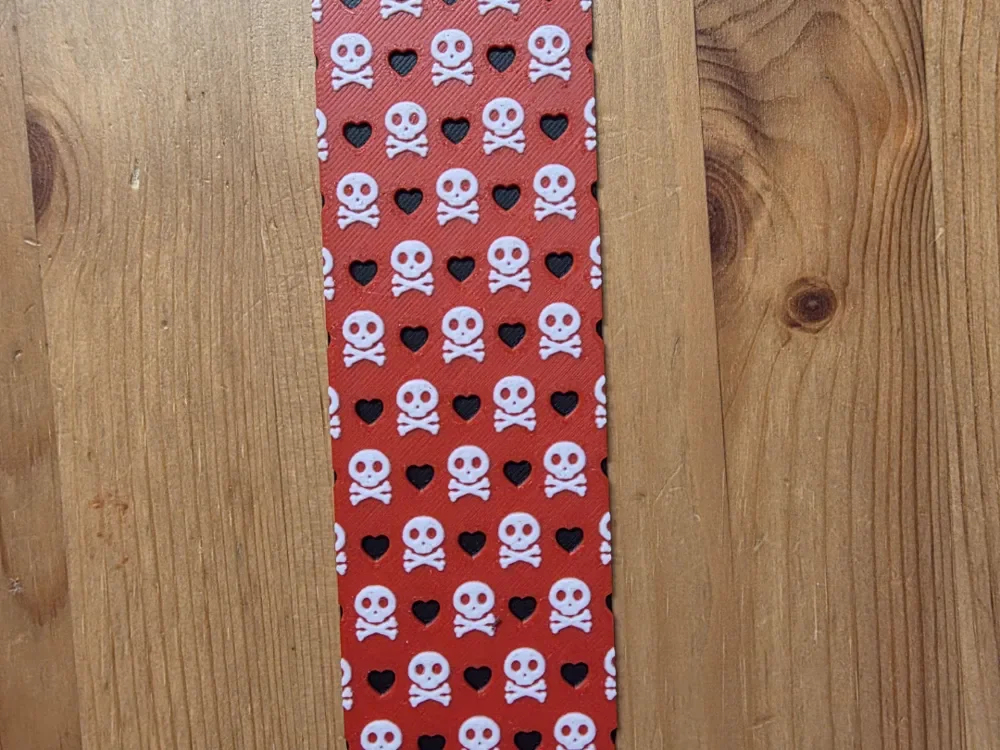 Skull Bookmark by Morganja HueForge model: Skull Bookmark by Morganja