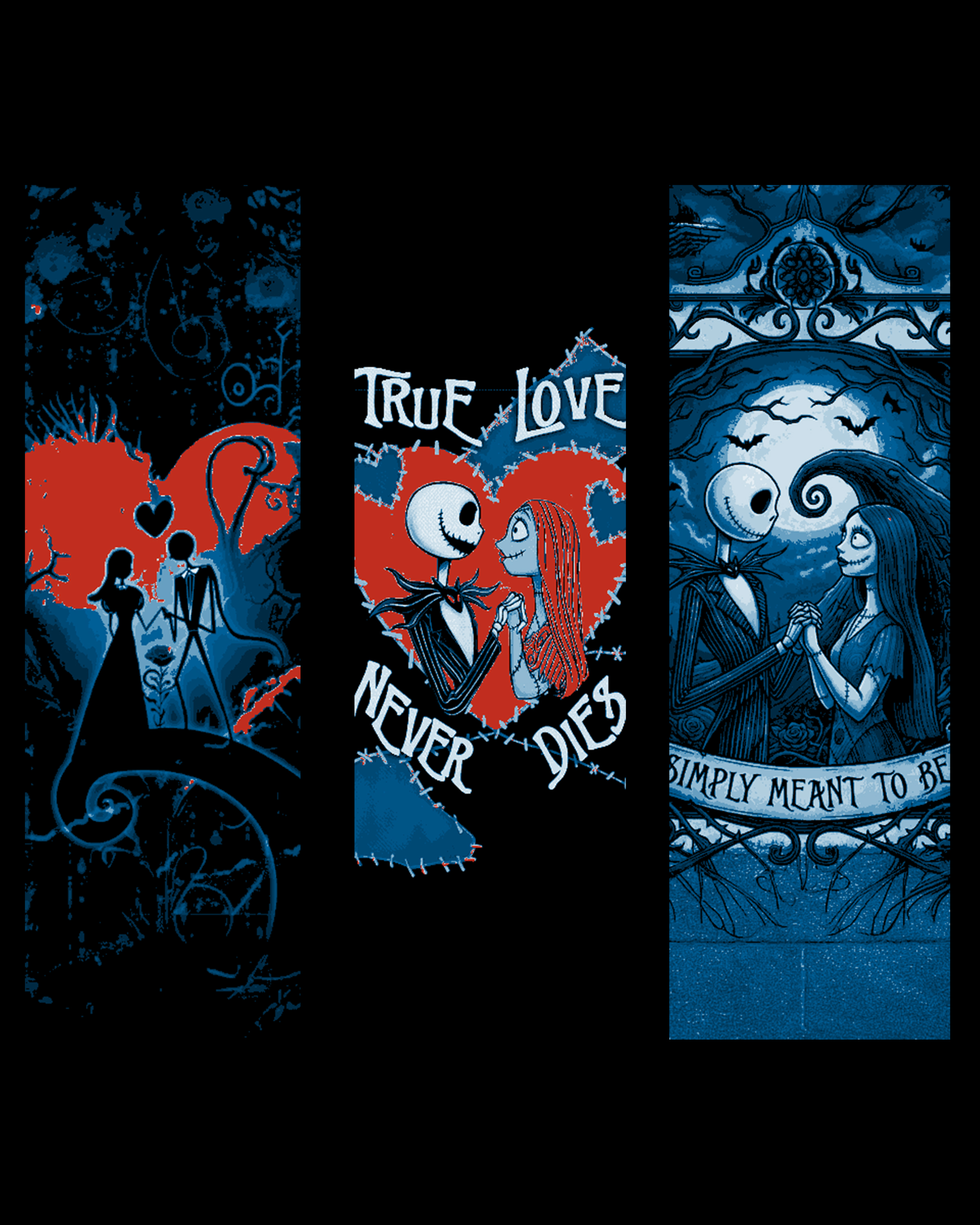 Jack and Sally Celebrating Valentine's Day - Nightmare before Christmas bookmark designs by BooneCo3d HueForge model: Jack and Sally Celebrating Valentine's Day - Nightmare before Christmas bookmark designs by BooneCo3d