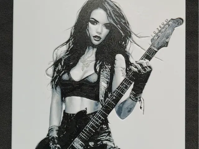 HueForge model: Girl&Guitar HueForge by fD.667