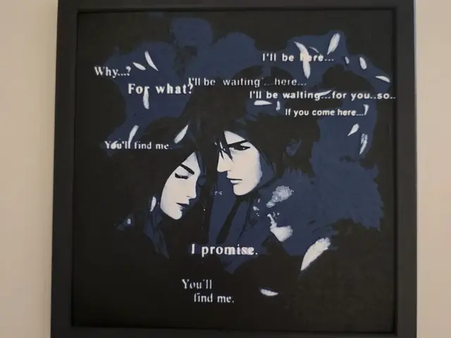 HueForge model: Final Fantasy 8 Squall Leonhart & Rinoa Heartilly by Side Quest Hues
