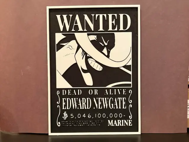 HueForge model: Edward Newgate Wanted Poster - One Piece Hueforge by Estiv