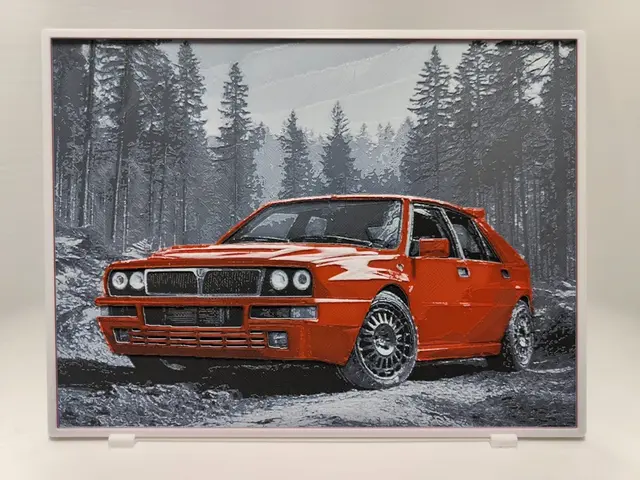 HueForge model: Lancia Delta Integrale Evo I - Hueforge by BeaN