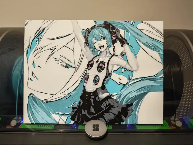 HueForge model: Miku Hueforge - Persona 5X x Hatsune Miku by Razel