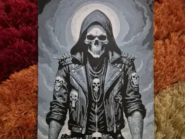 HueForge model: Biker skull hueforge by Buntsta
