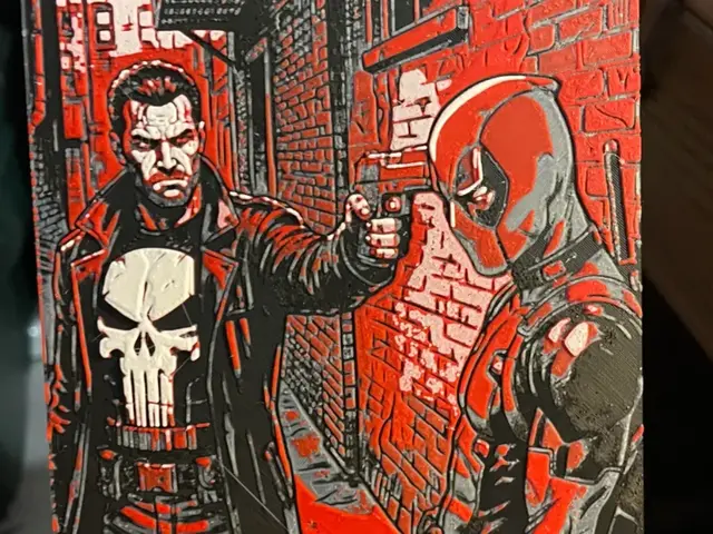 HueForge model: Punisher VS DeadPool Hueforge by Advancedtechworldwide