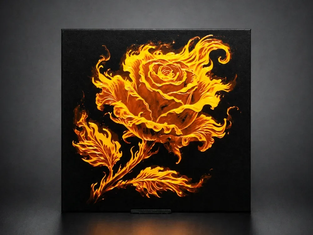 Inferno Rose - The Bloom of Passion by Aleksandr HueForge model: Inferno Rose - The Bloom of Passion by Aleksandr