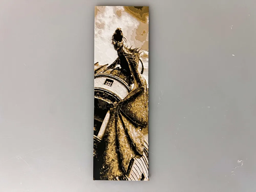 Gringotts Dragon Harry Potter Bookmark by 3djd HueForge model: Gringotts Dragon Harry Potter Bookmark by 3djd