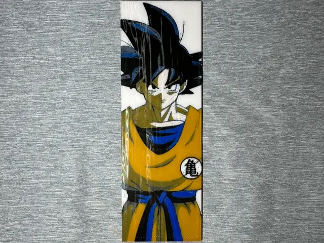 HueForge model: Goku Bookmark - Flatforge by Hey Ben
