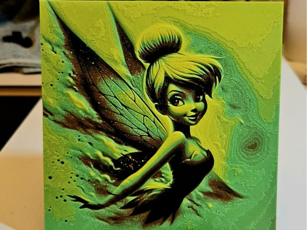 Tinkerbell yellow green by Mano's 3d_Art HueForge model: Tinkerbell yellow green by Mano's 3d_Art