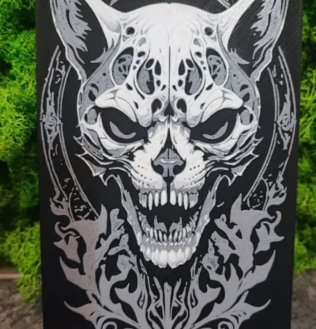 HueForge model: Cat Skull by Garuda3D