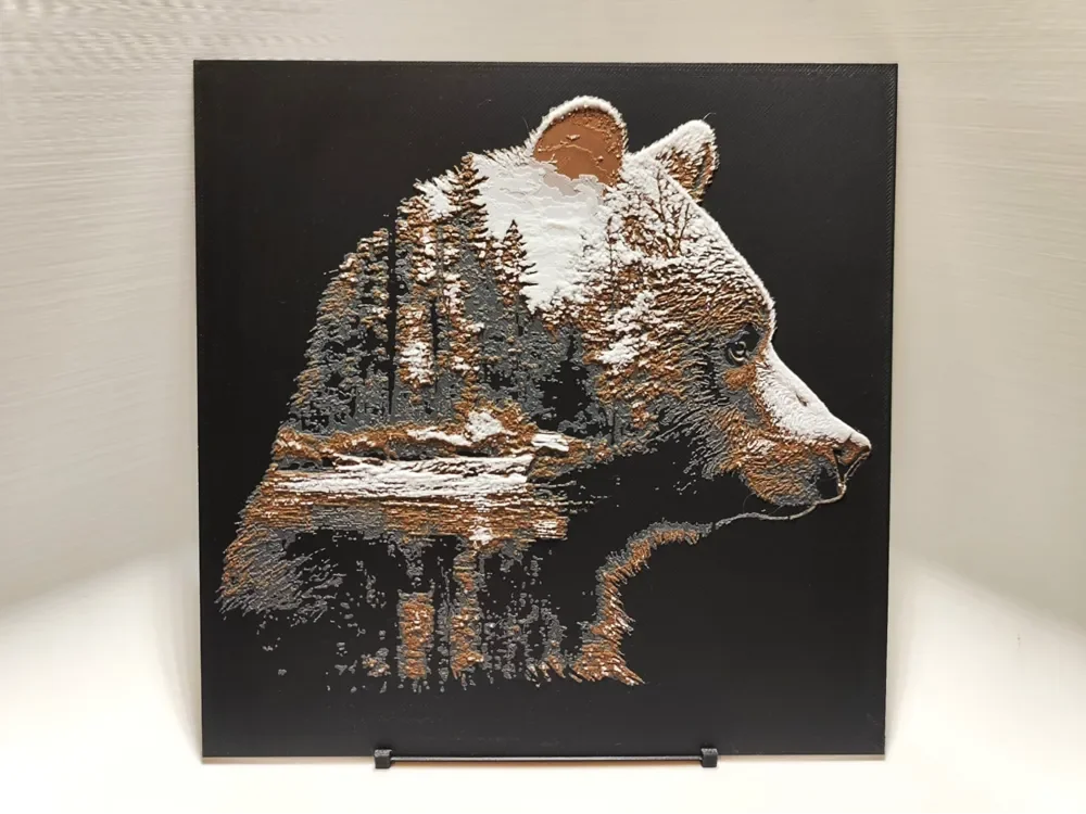 Forest Bear - Hueforge by BeaN HueForge model: Forest Bear - Hueforge by BeaN