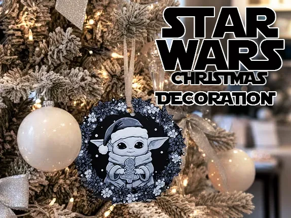 Grogu Star Wars Christmas Decoration Tree by Danz HueForge model: Grogu Star Wars Christmas Decoration Tree by Danz