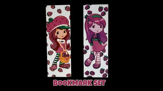 HueForge model: Strawberry Shortcake & Raspberry Torte - Bookmark Set by Canadian Gamer