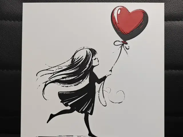 HueForge model: Love Balloon Girl by TheHueforgeLady