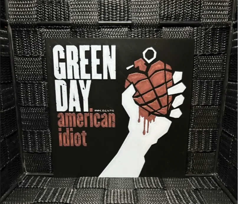 Hueforge Music Poster - Green Day American Idiot - by JoDau HueForge model: Hueforge Music Poster - Green Day American Idiot - by JoDau