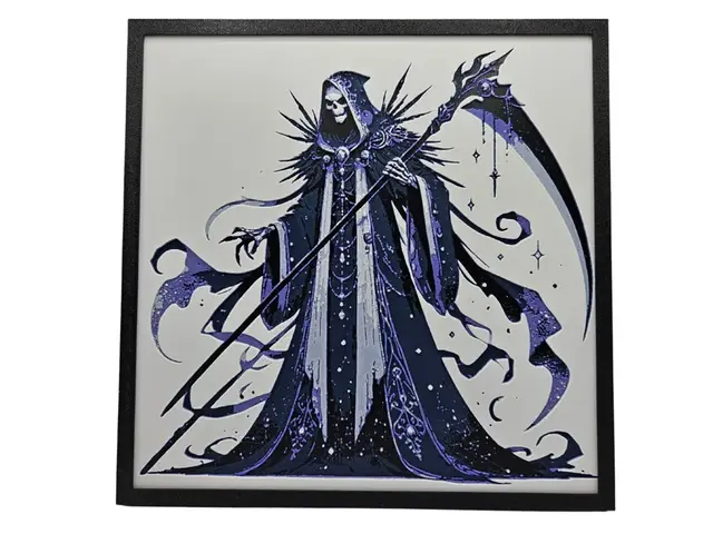 HueForge model: Jeweled Reaper by BusyKikiBee