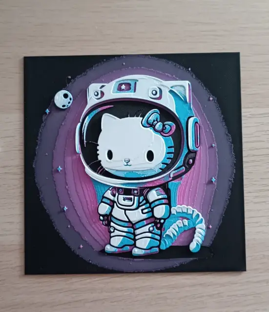 HueForge model: Hello Kitty Astronaut Hueforge by Atrus Design