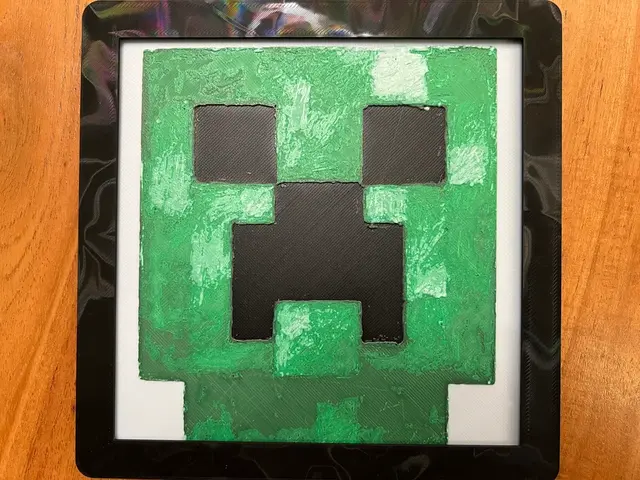 HueForge model: Minecraft Creeper by JustBe 3D Printing