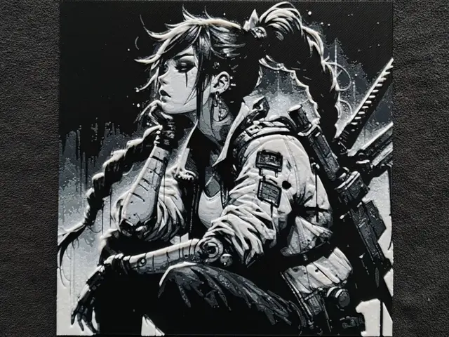 HueForge model: Cyberpunk girl HueForge by fD.667