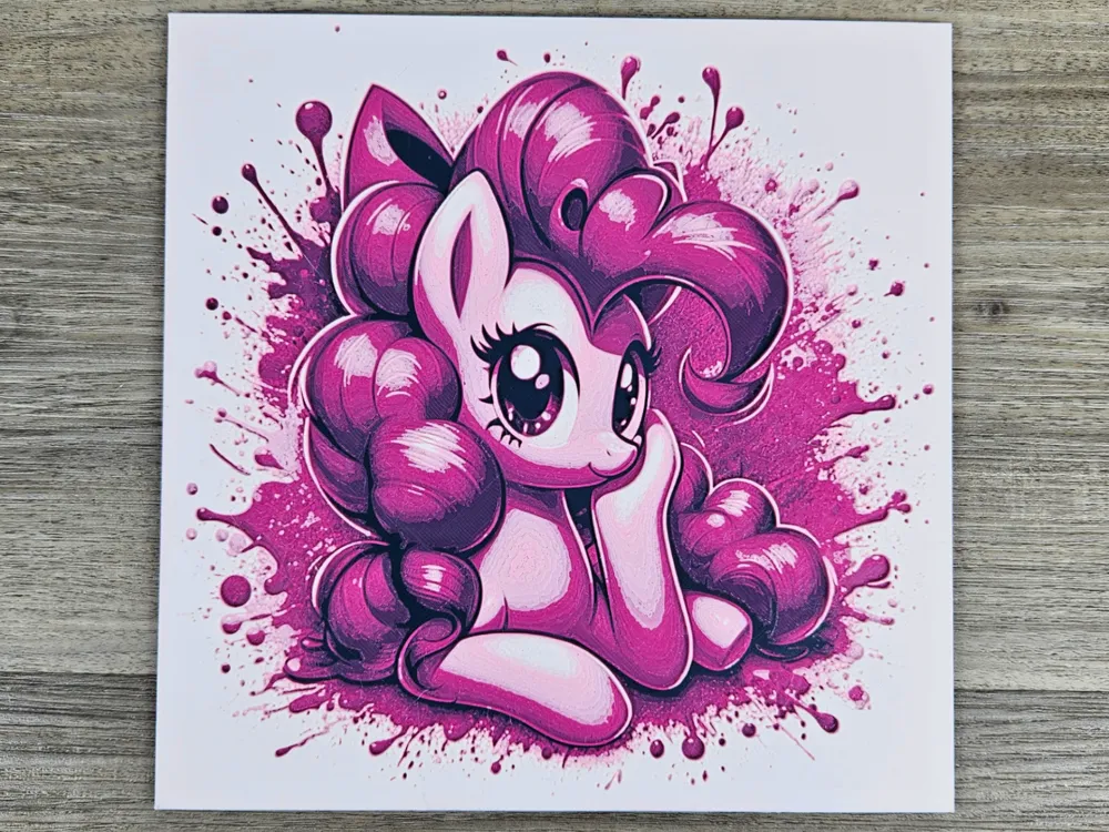 My Little Pony Pinkie Pie by BusyKikiBee HueForge model: My Little Pony Pinkie Pie by BusyKikiBee
