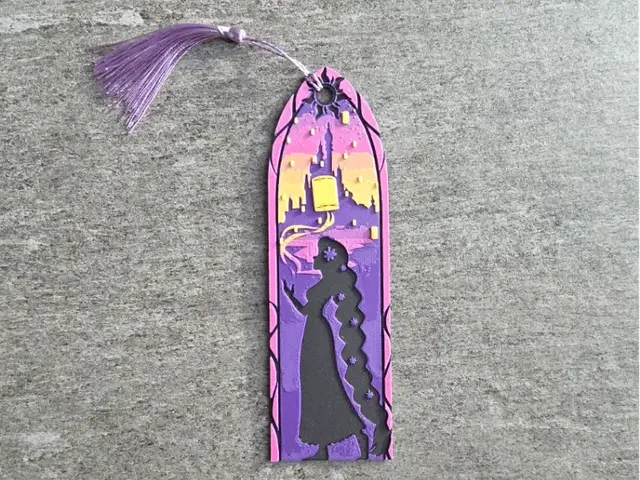 HueForge model: Disney Tangled Bookmark by RIVY3Dprint