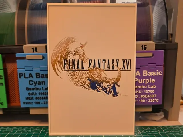 HueForge model: Final Fantasy XVI Poster - Hueforge Art by Lumpy3D