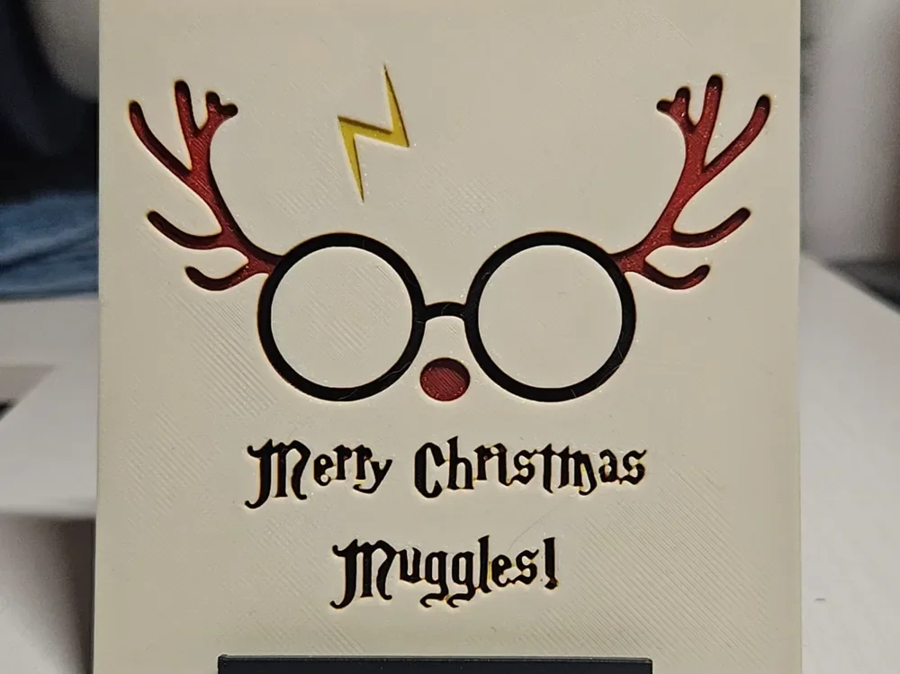 Christmas Harry Potter Muggles by Mano's 3d_Art HueForge model: Christmas Harry Potter Muggles by Mano's 3d_Art