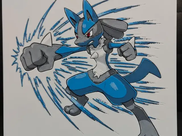 HueForge model: Lucario by TheHueforgeLady