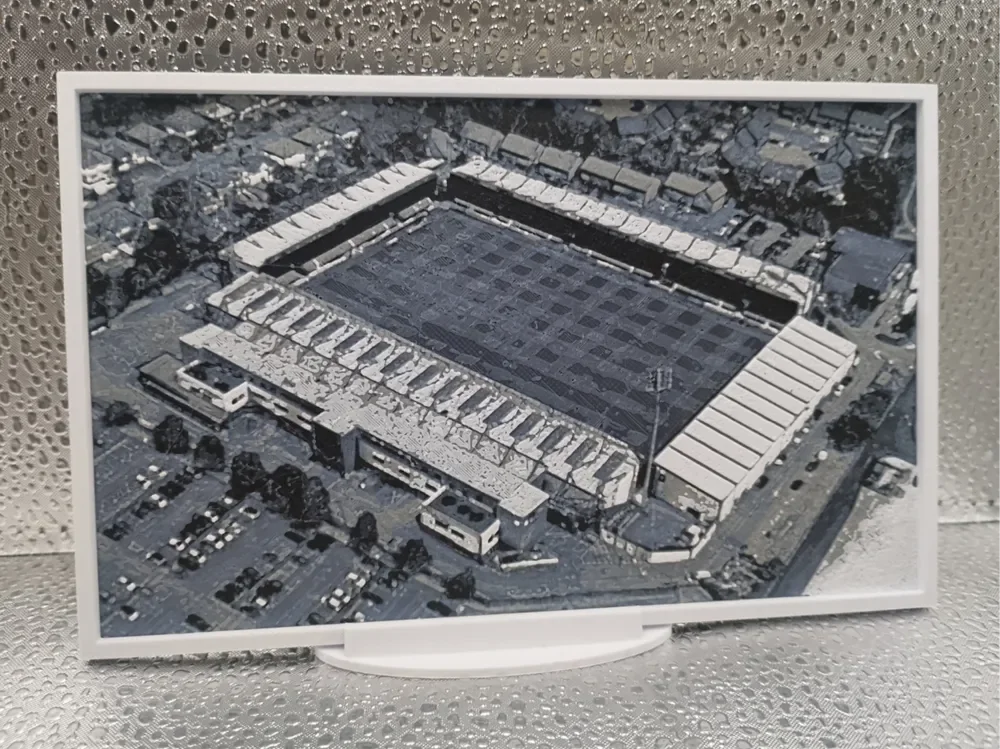 Bournemouth - Vitality Stadium hueforge by Borishotch Industries HueForge model: Bournemouth - Vitality Stadium hueforge by Borishotch Industries