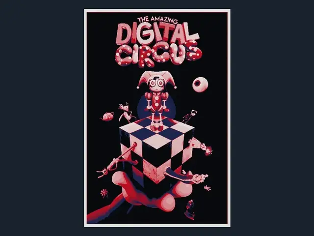 HueForge model: The Amazing Digital Circus (Series Poster) by HugheCraft