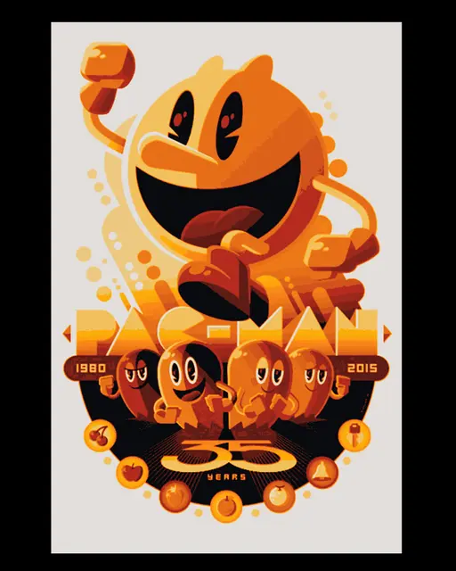 Wall Art - Classic Arcade Hit Pac-Man and all the ghosts