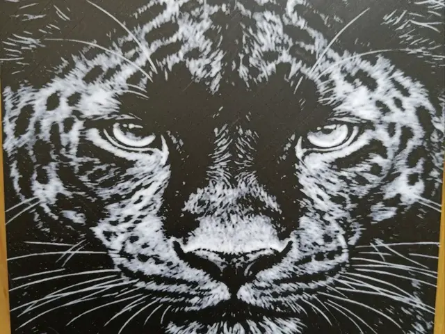 HueForge model: Realistic Leopard Portrait - HueForge Wall Art by FYTY112